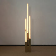 Vertical Alabaster Geometric Floor Lamp