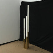 Vertical Alabaster Geometric Floor Lamp