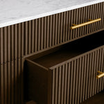 Favera Nine-Drawer Dresser — MOCHA / CARRARA